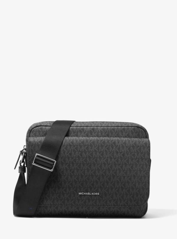 Panske Crossbody Kabelka Michael Kors Cooper Logo Camera Čierne - Tasky Michael Kors Levně | QOMJL-6125